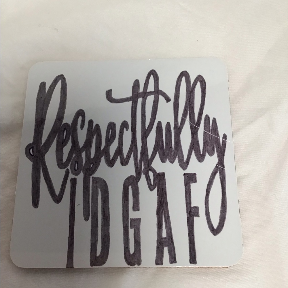 Stylish Black and White Coaster